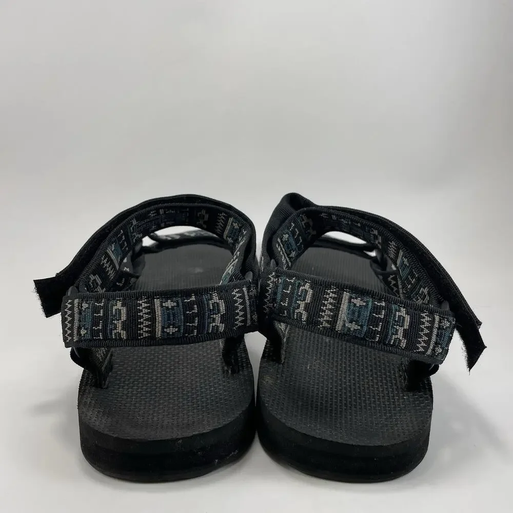 Teva Original Universal Sandals Mens Size 12 Black Geometric Hiking Water Active